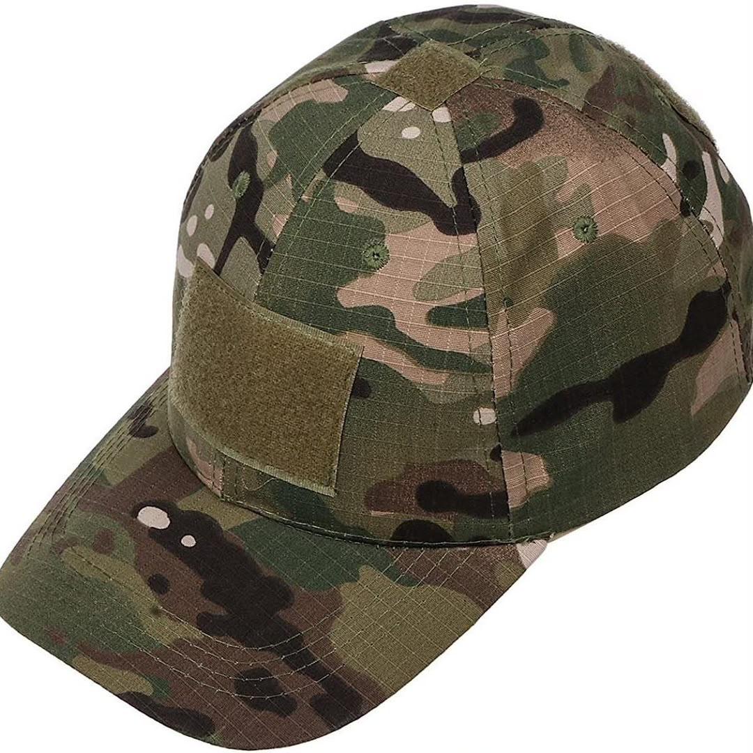 Men's Camouflage Cap — Woodland — front view