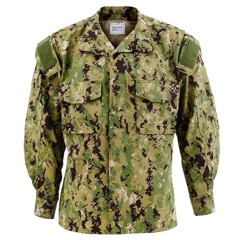 US Navy Camouflage Top in green digital camouflage