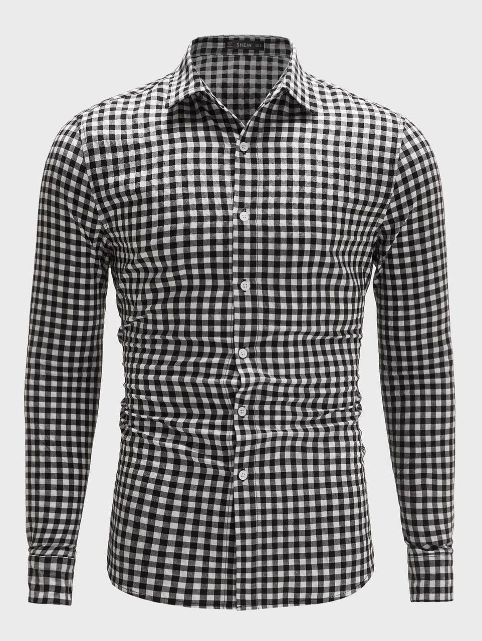 Men's Gingham Check Shirt — front view