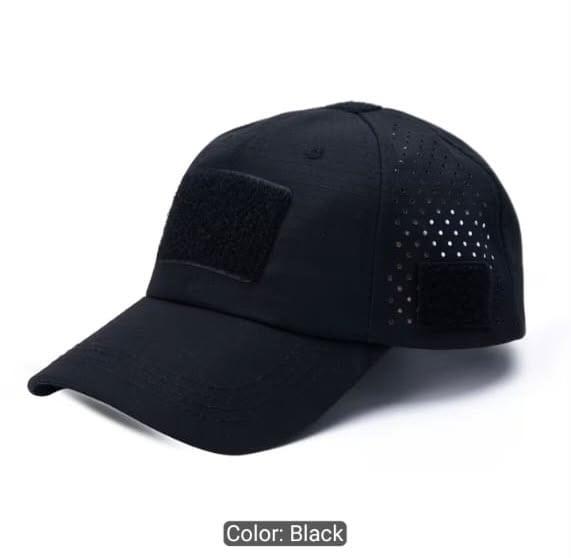 Men's Tactical Cap — Black — front view