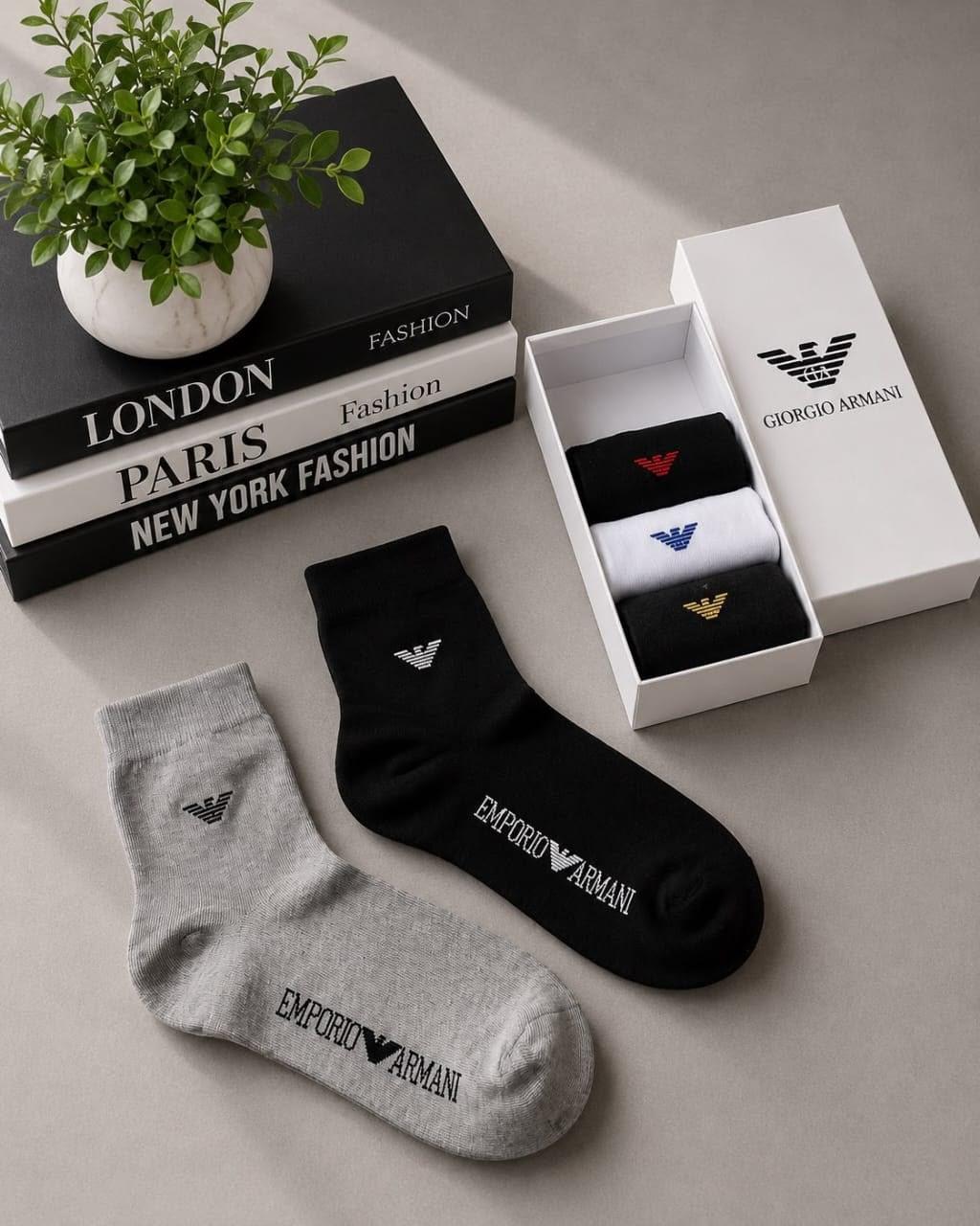Branded Socks — 5-Piece Box — stitching detail