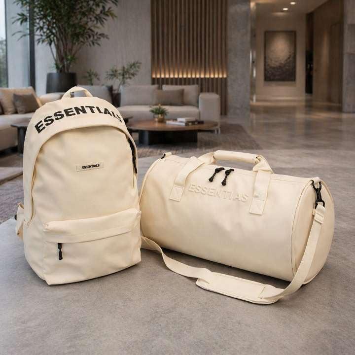 Essentials Backpack & Duffel Two-Piece Set — fabric detail