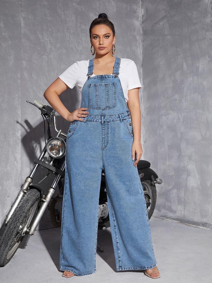 Men's Denim Overalls — fabric detail